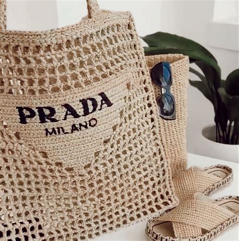 prada sunmer bag|Prada beach tote bag.